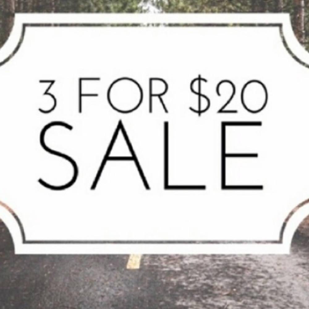 Everything 3/$20!! 🛍
